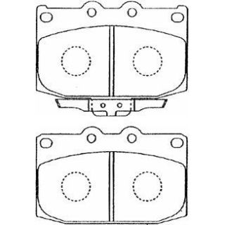 Stabdžių trinkelių rinkinys, diskinis stabdys AISIN E1N019