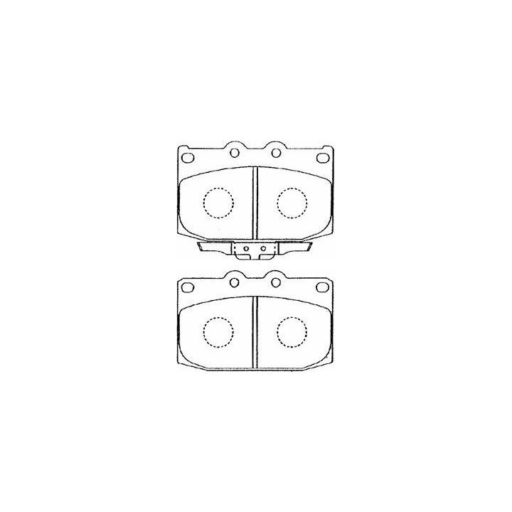 Stabdžių trinkelių rinkinys, diskinis stabdys AISIN E1N019