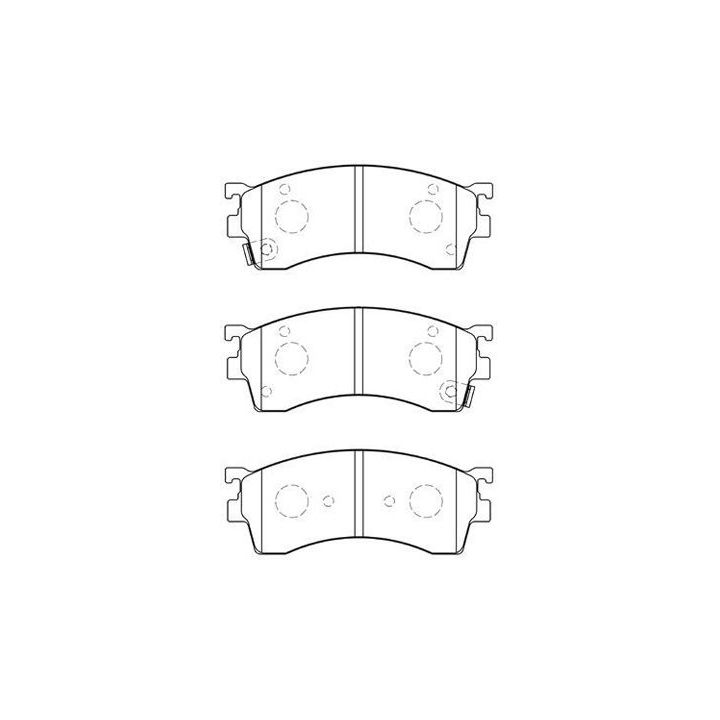 Stabdžių trinkelių rinkinys, diskinis stabdys AISIN E1N026