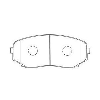 Stabdžių trinkelių rinkinys, diskinis stabdys AISIN E1N053
