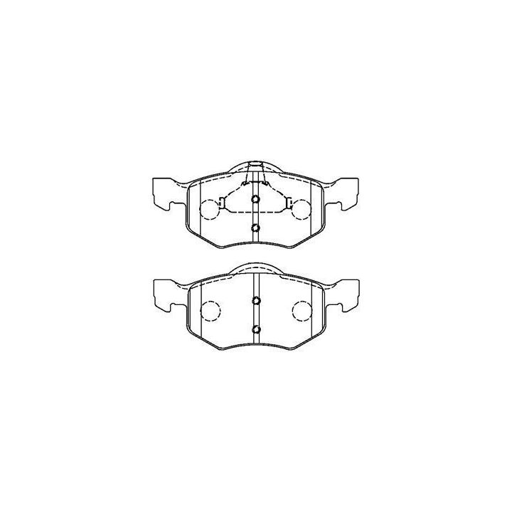 Stabdžių trinkelių rinkinys, diskinis stabdys AISIN E1N066