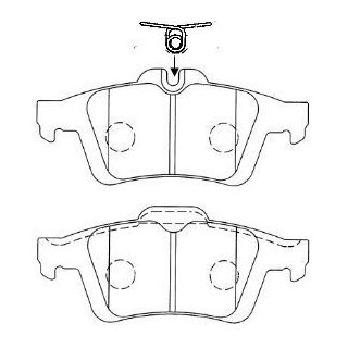 Stabdžių trinkelių rinkinys, diskinis stabdys AISIN E2N065