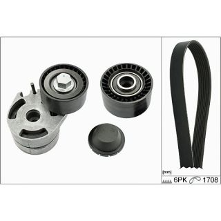 V formos rumbuotas diržas, komplektas HEPU 20-1807