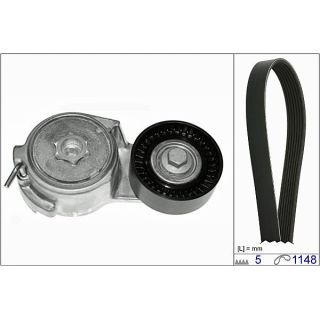 V formos rumbuotas diržas, komplektas HEPU 20-1808