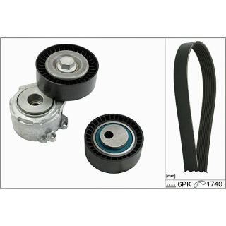 V formos rumbuotas diržas, komplektas HEPU 20-1809