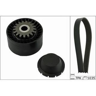 V formos rumbuotas diržas, komplektas HEPU 20-1847