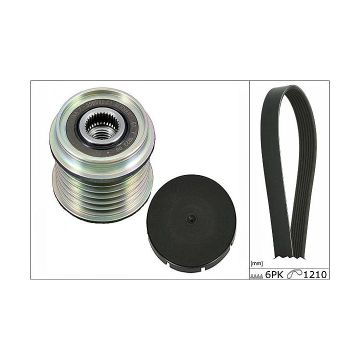 V formos rumbuotas diržas, komplektas HEPU 20-1848