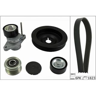 V formos rumbuotas diržas, komplektas HEPU 20-1868