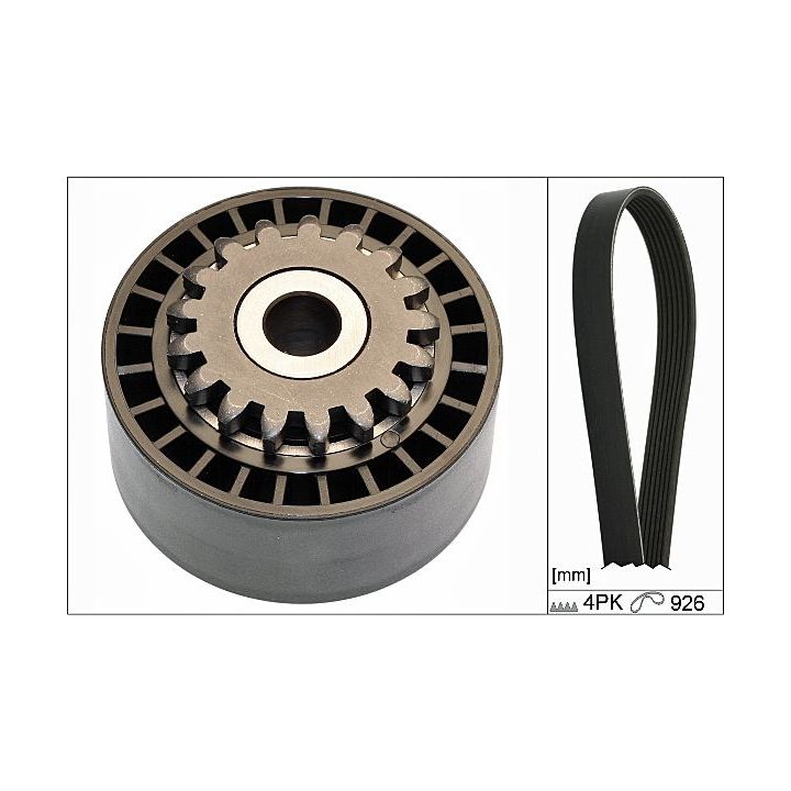 V formos rumbuotas diržas, komplektas HEPU 20-1899