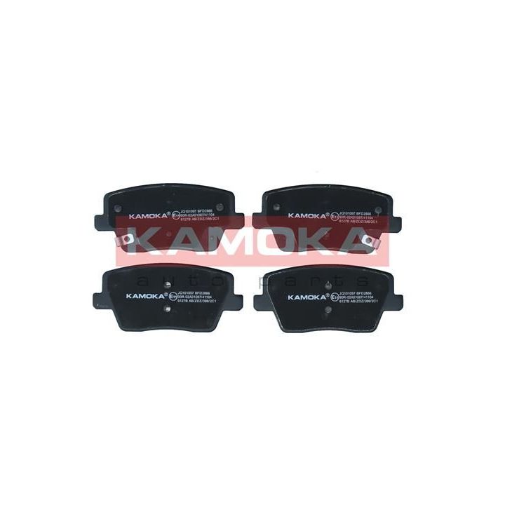 Stabdžių trinkelių rinkinys, diskinis stabdys KAMOKA JQ101097