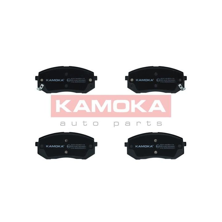 Stabdžių trinkelių rinkinys, diskinis stabdys KAMOKA JQ101149