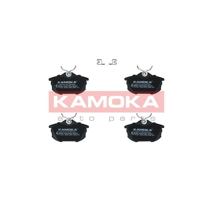 Stabdžių trinkelių rinkinys, diskinis stabdys KAMOKA JQ1012190