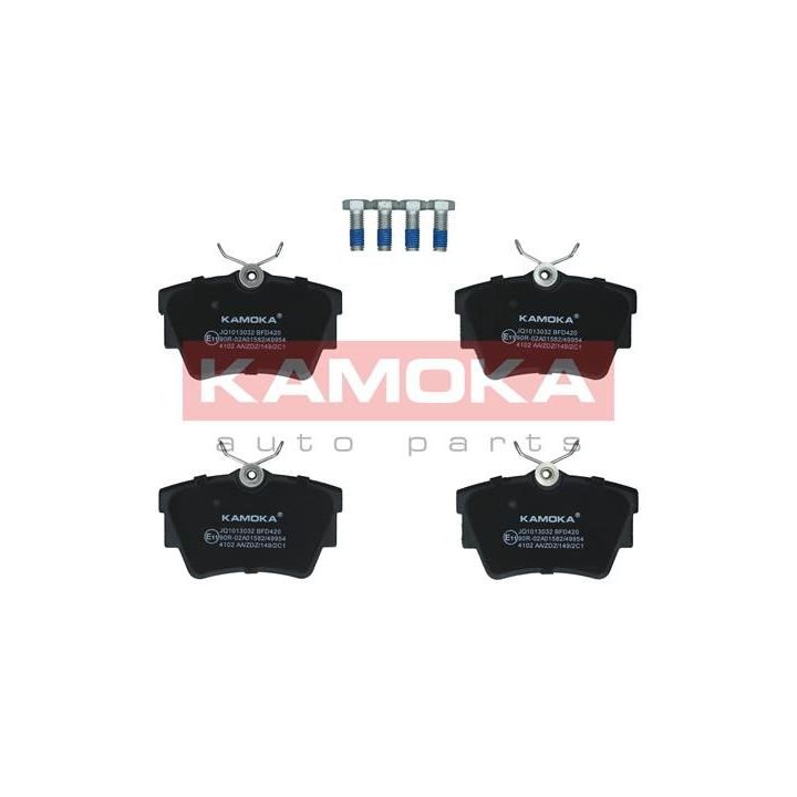 Stabdžių trinkelių rinkinys, diskinis stabdys KAMOKA JQ1013032