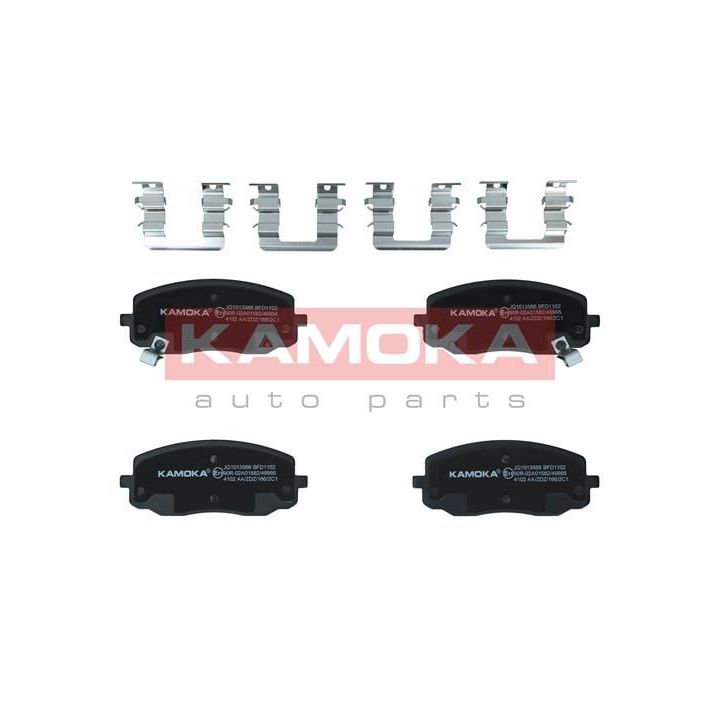 Stabdžių trinkelių rinkinys, diskinis stabdys KAMOKA JQ1013566