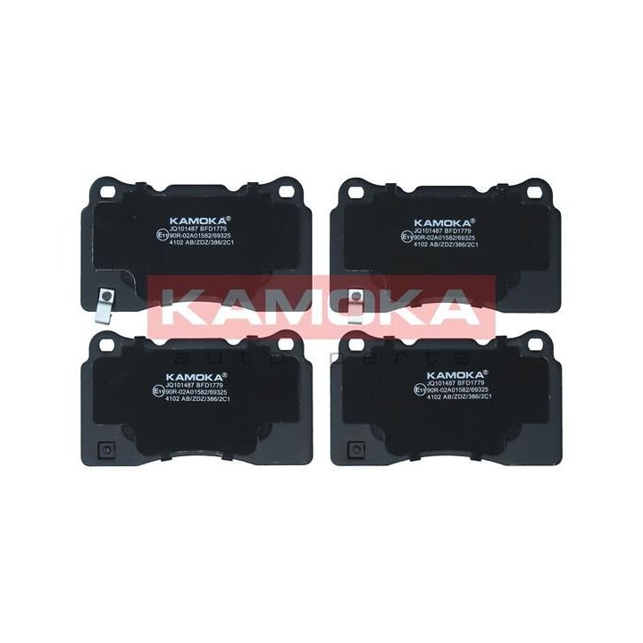 Stabdžių trinkelių rinkinys, diskinis stabdys KAMOKA JQ101487