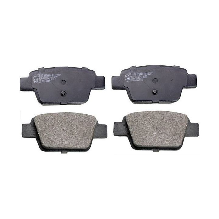 Stabdžių trinkelių rinkinys, diskinis stabdys DENCKERMANN B110187