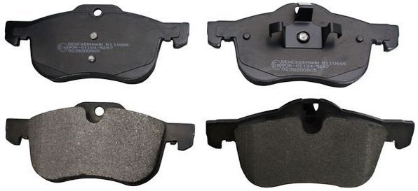 Stabdžių trinkelių rinkinys, diskinis stabdys DENCKERMANN B110666