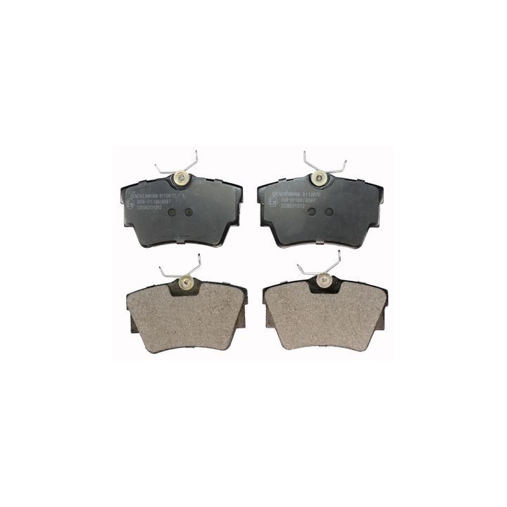 Stabdžių trinkelių rinkinys, diskinis stabdys DENCKERMANN B110870