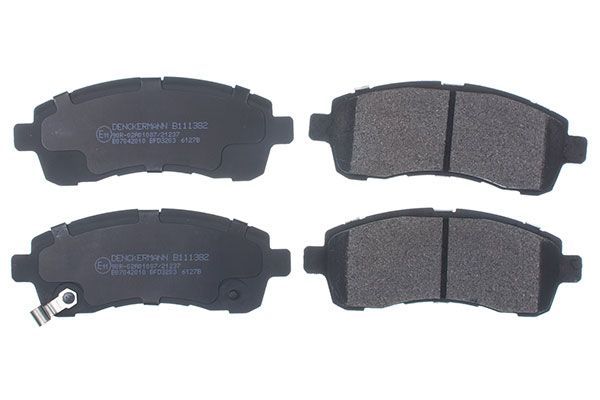 Stabdžių trinkelių rinkinys, diskinis stabdys DENCKERMANN B111382