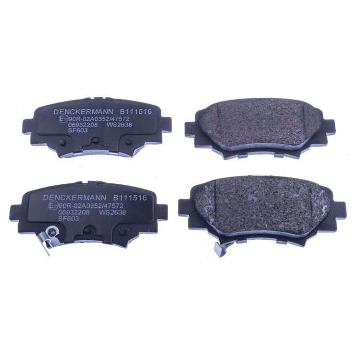 Stabdžių trinkelių rinkinys, diskinis stabdys DENCKERMANN B111516