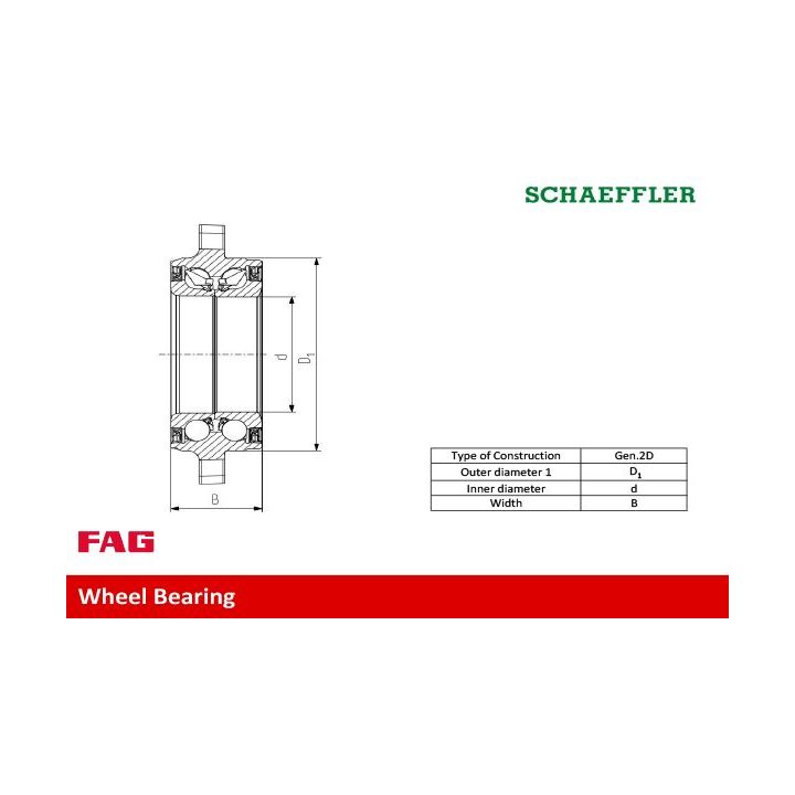 Rato guolio komplektas FAG 713 6212 00