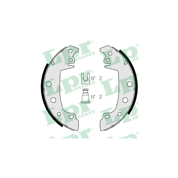 Stabdžių trinkelių komplektas LPR 02850