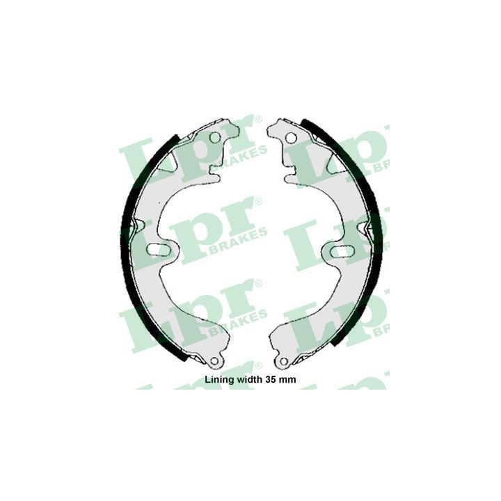 Stabdžių trinkelių komplektas LPR 04530