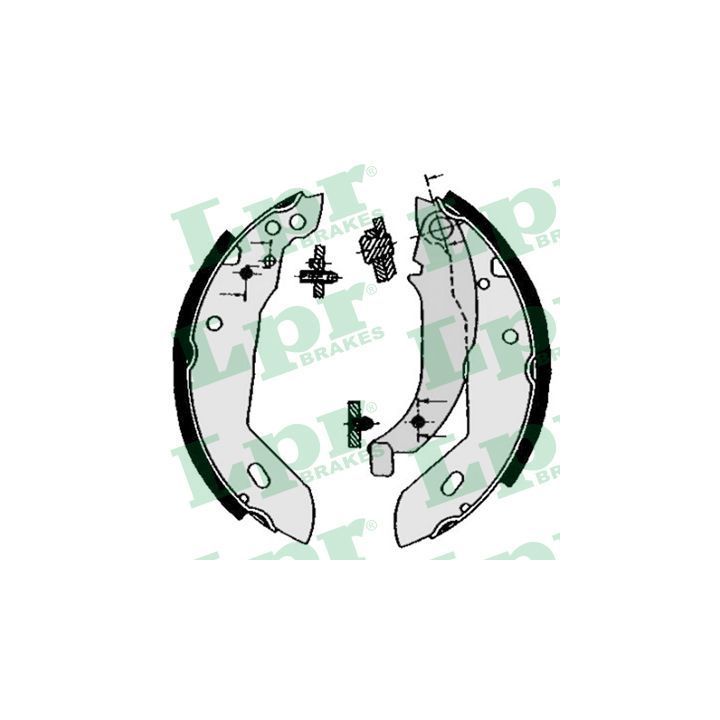 Stabdžių trinkelių komplektas LPR 04670