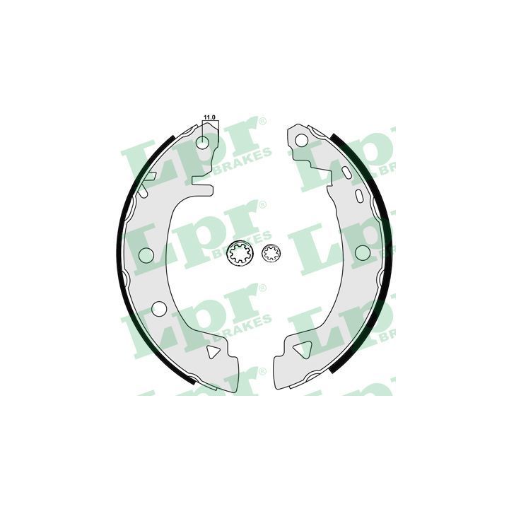 Stabdžių trinkelių komplektas LPR 04920