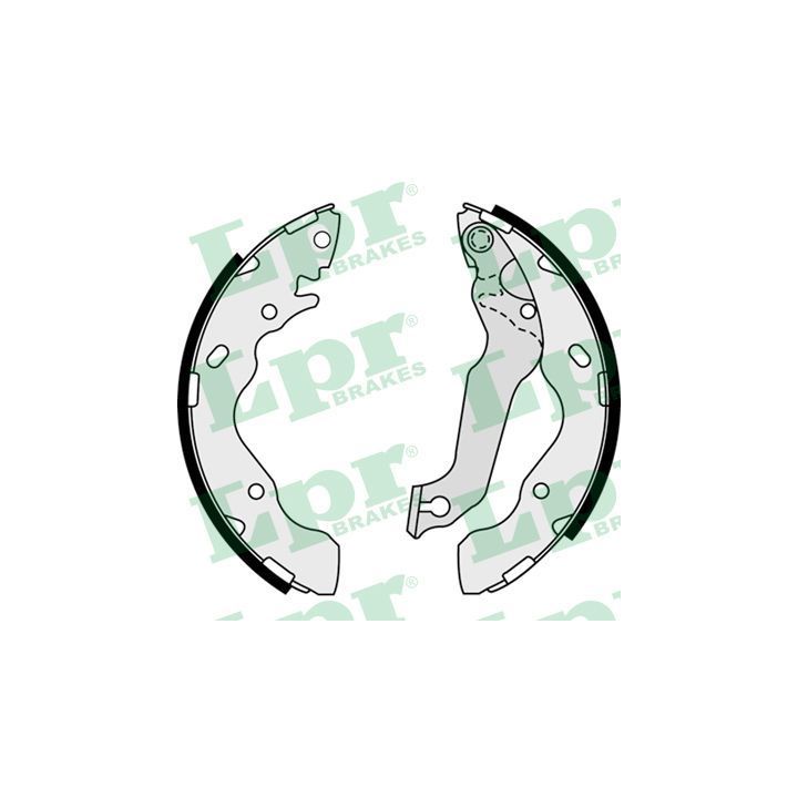 Stabdžių trinkelių komplektas LPR 08015