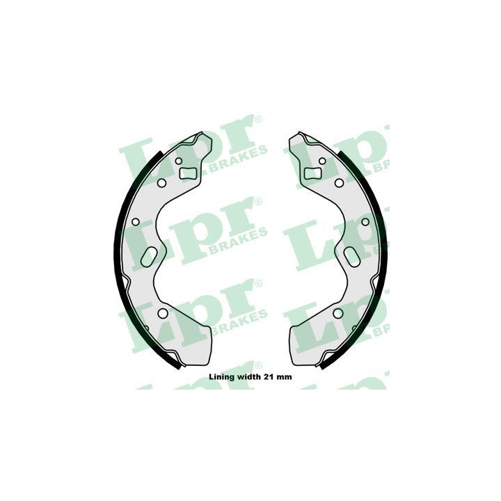 Stabdžių trinkelių komplektas LPR 08050