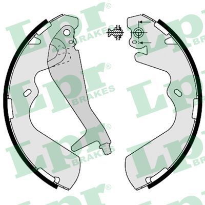 Stabdžių trinkelių komplektas LPR 08240