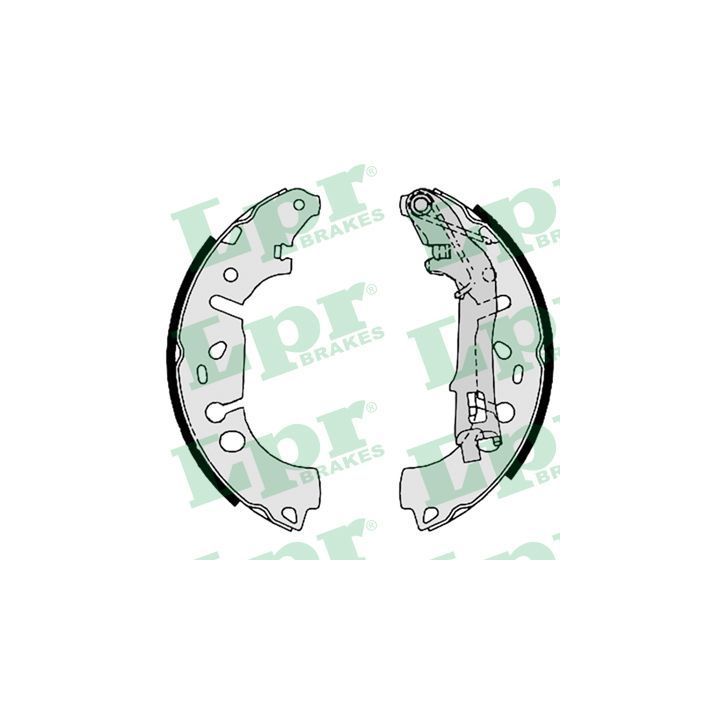 Stabdžių trinkelių komplektas LPR 09100