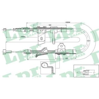 Trosas, stovėjimo stabdys LPR C0021B
