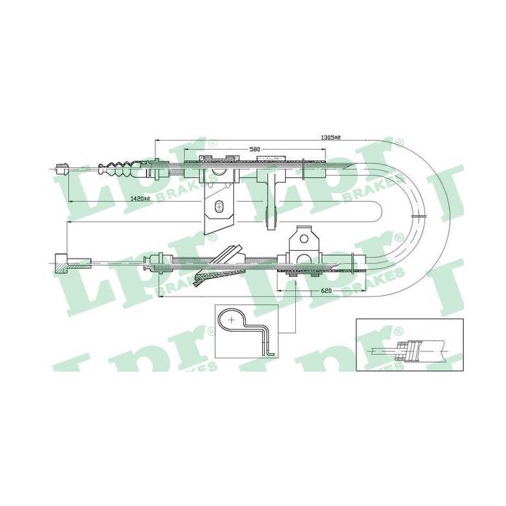 Trosas, stovėjimo stabdys LPR C0021B