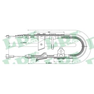 Trosas, stovėjimo stabdys LPR C0022B