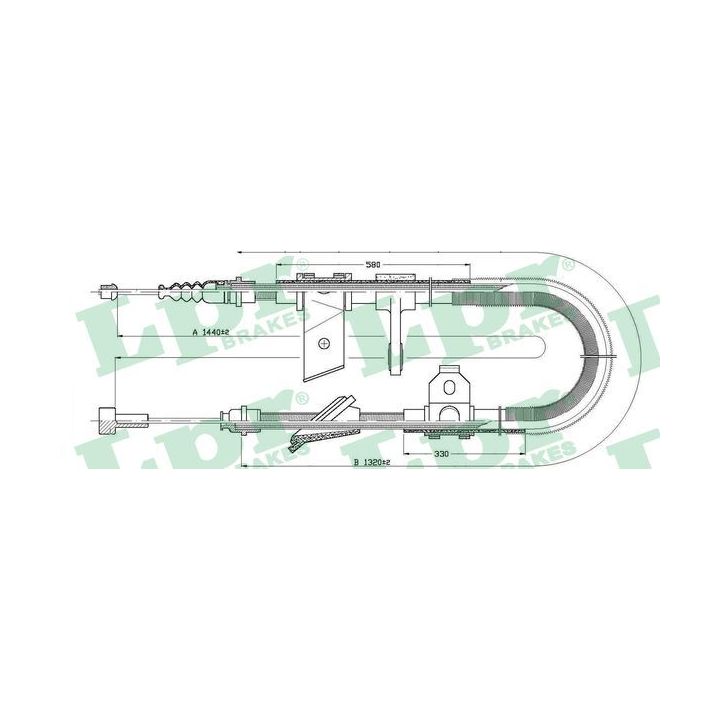 Trosas, stovėjimo stabdys LPR C0022B