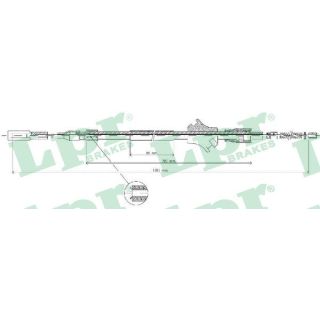 Trosas, stovėjimo stabdys LPR C0030B