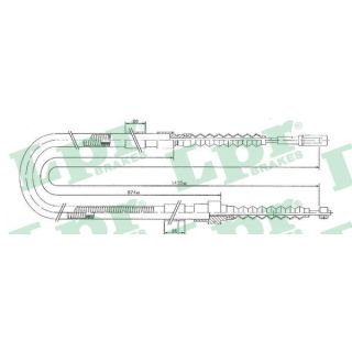 Trosas, stovėjimo stabdys LPR C0031B