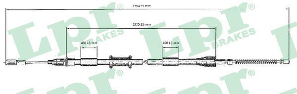 Trosas, stovėjimo stabdys LPR C0038B
