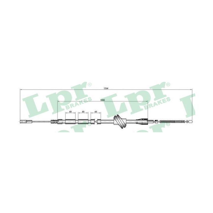 Trosas, stovėjimo stabdys LPR C0042B