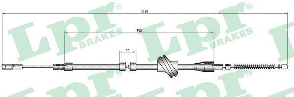 Trosas, stovėjimo stabdys LPR C0045B