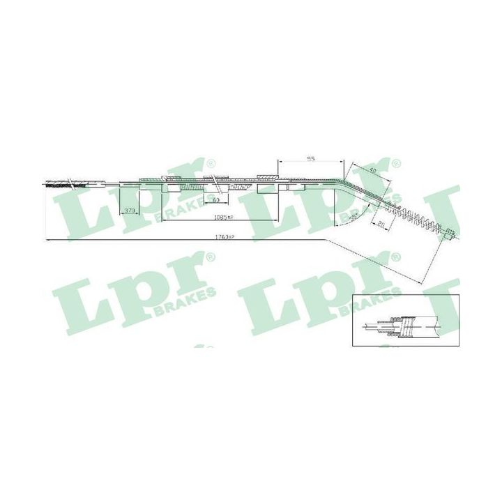 Trosas, stovėjimo stabdys LPR C0068B