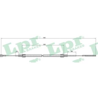Trosas, stovėjimo stabdys LPR C0071B