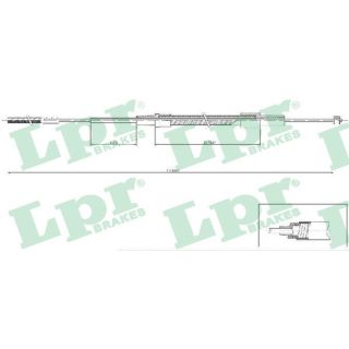 Trosas, stovėjimo stabdys LPR C0078B