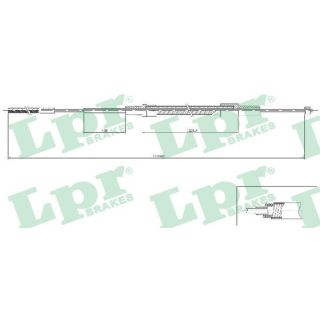 Trosas, stovėjimo stabdys LPR C0079B