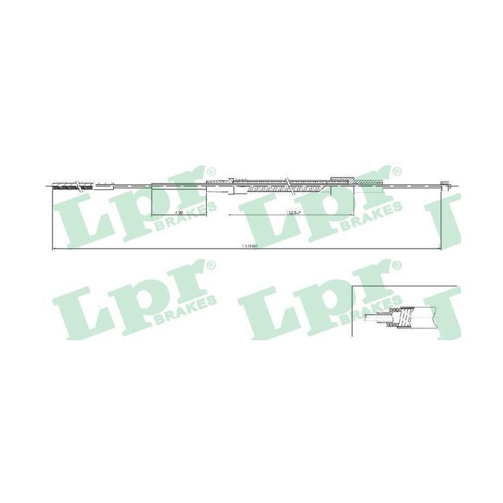 Trosas, stovėjimo stabdys LPR C0079B