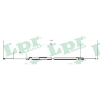 Trosas, stovėjimo stabdys LPR C0080B