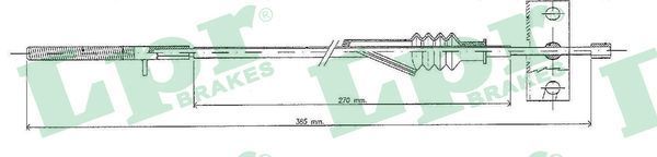 Trosas, stovėjimo stabdys LPR C0088B