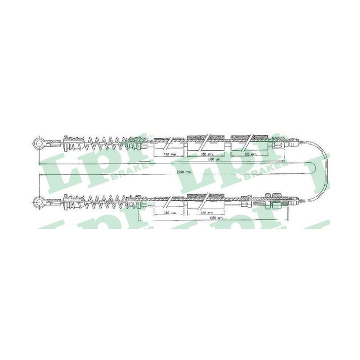 Trosas, stovėjimo stabdys LPR C0090B